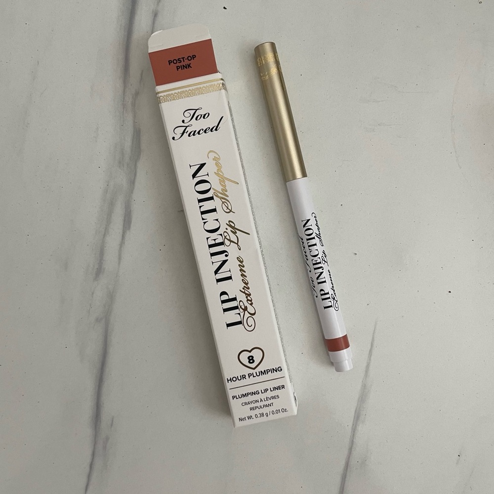*SOLD* NIB TOO FACED Lip Injection Extreme Lip Shaper Liner Post-Op Pink